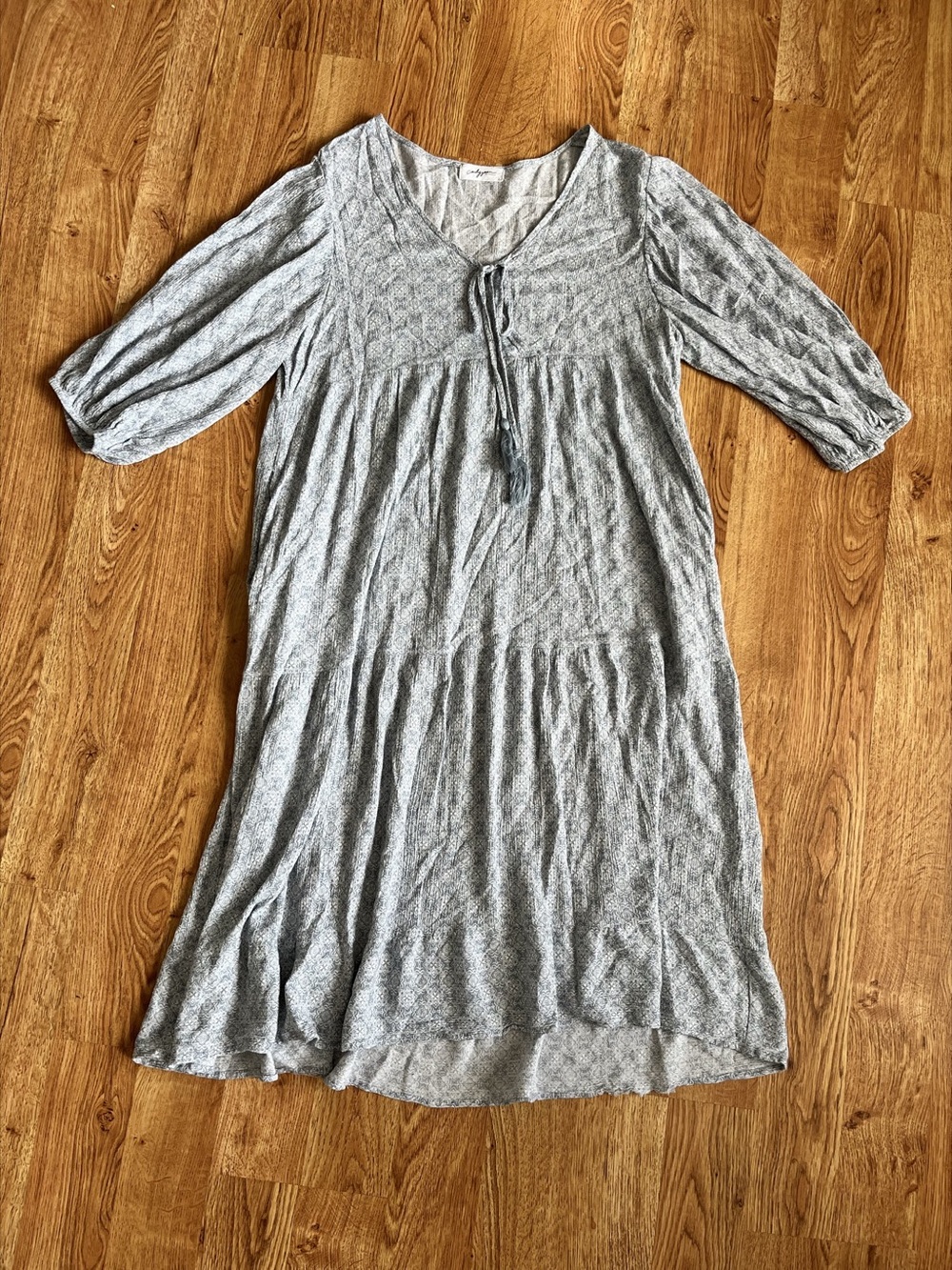 Carly Jean Blue Long Sleeve Mini Dress